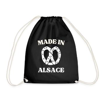 MADE IN ALSACE BRETZEL - Sac de sport léger - noir - Devant