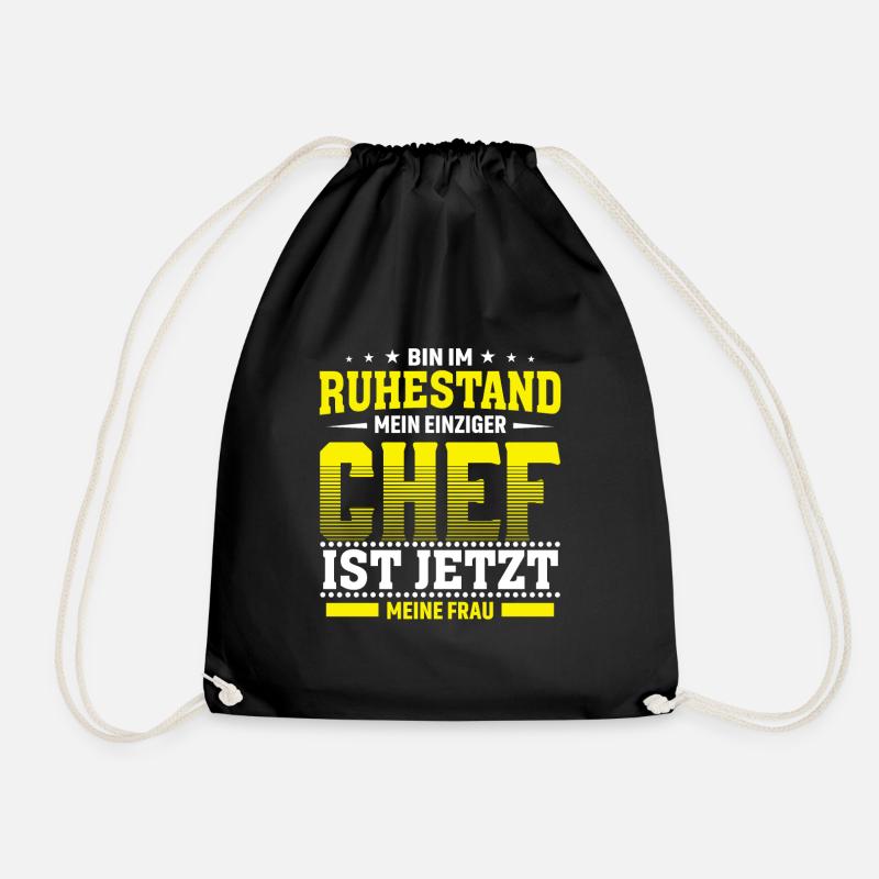Pension Rente - Turnbeutel - Schwarz