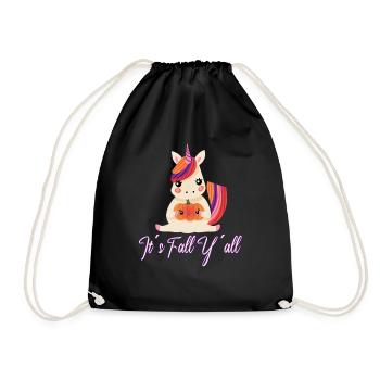 Chère Licorne Thanksgiving Automne - Sac de sport léger - noir - Devant