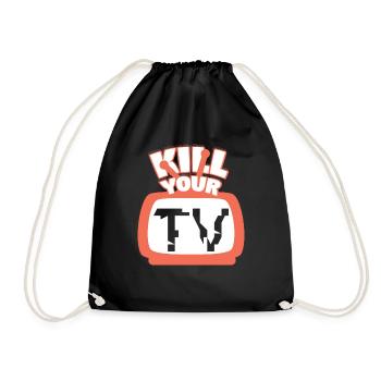 Your TV Television TV Shows - Drawstring Bag - black - Front