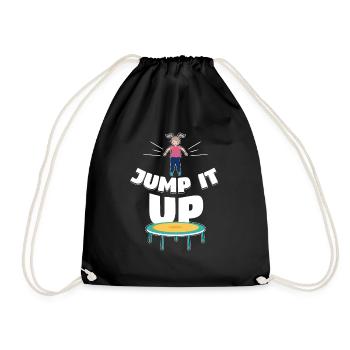 It Up Trampoline Trampolining - Drawstring Bag - black - Front