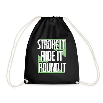 It Ride It Pound It Triathlon - Drawstring Bag - black - Front