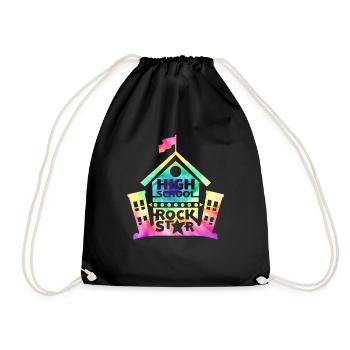 High School Rock Star zurück zur Schule - Turnbeutel - Schwarz - Vorne