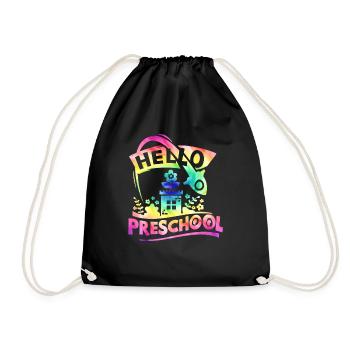 Bonjour Pre School Retour à l’école - Sac de sport léger - noir - Devant