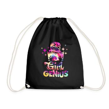 Fille Genius Retour à l’école - Sac de sport léger - noir - Devant