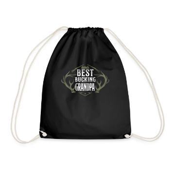 Buck Deer Hunting Hunter - Turnbeutel - Schwarz - Vorne