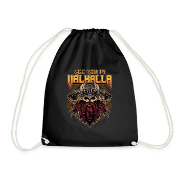 Norse Viking Mythology Design for Viking Warriors - Turnbeutel - Schwarz - Vorne