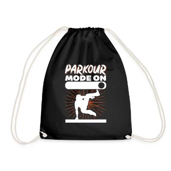 Parkour Freerunning Traceur - Turnbeutel - Schwarz - Vorne