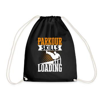 Parkour Freerunning Traceur - Turnbeutel - Schwarz - Vorne