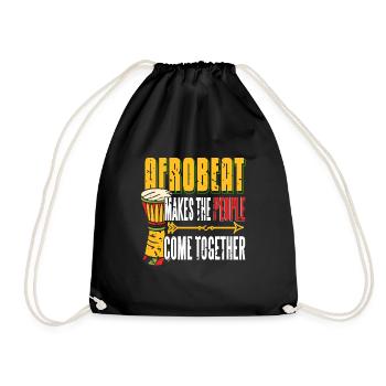 Vintage Afrobeat Makes The People Come Together - Drawstring Bag - black - Front