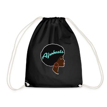 Afrobeats Awesome Afro Lady Afrobeats T-Shirt - Sac de sport léger - noir - Devant