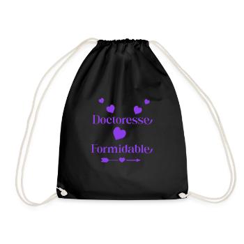 Cadeau femme doctoresse formidable - Sac de sport léger - noir - Devant