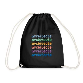future architecte - Sac de sport léger - noir - Devant