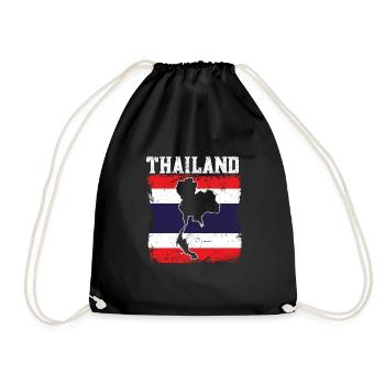 Thailand - Turnbeutel - Schwarz - Vorne