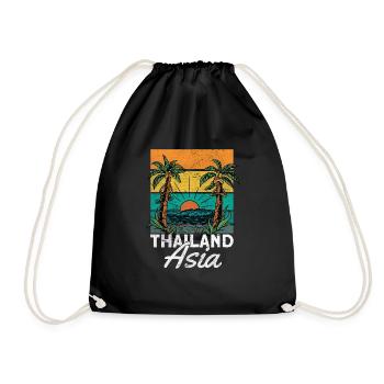 Thailand - Turnbeutel - Schwarz - Vorne