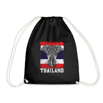 Thailand - Turnbeutel - Schwarz - Vorne