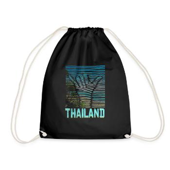 Thailand - Turnbeutel - Schwarz - Vorne