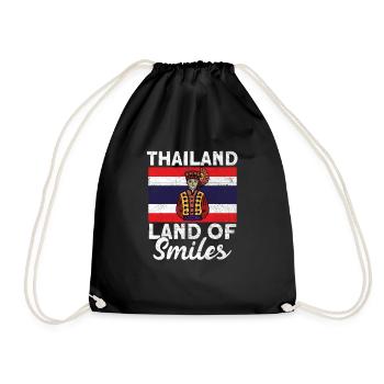 Thailand - Turnbeutel - Schwarz - Vorne