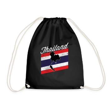 Thailand - Turnbeutel - Schwarz - Vorne
