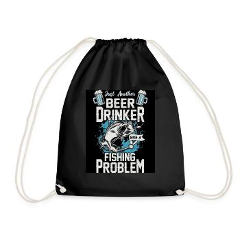La pêche. - Sac de sport léger - noir - Devant