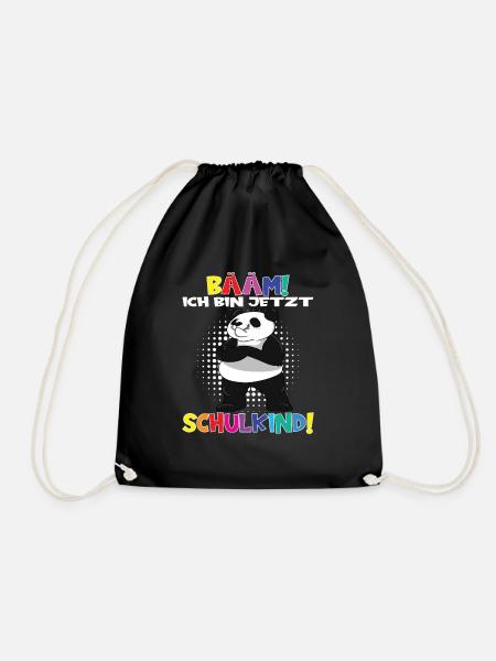 Bääm! Ich Bin Jetzt Schulkind Einschulung - Turnbeutel - Schwarz