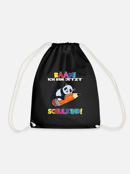 Bääm! Ich Bin Jetzt Schulkind Einschulung - Turnbeutel - Schwarz