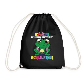Bääm! Ich Bin Jetzt Schulkind Einschulung - Turnbeutel - Schwarz - Vorne