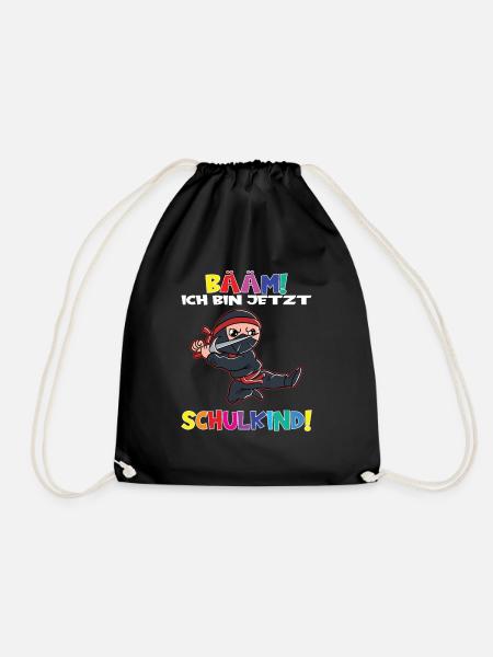 Bääm! Ich Bin Jetzt Schulkind Einschulung - Turnbeutel - Schwarz