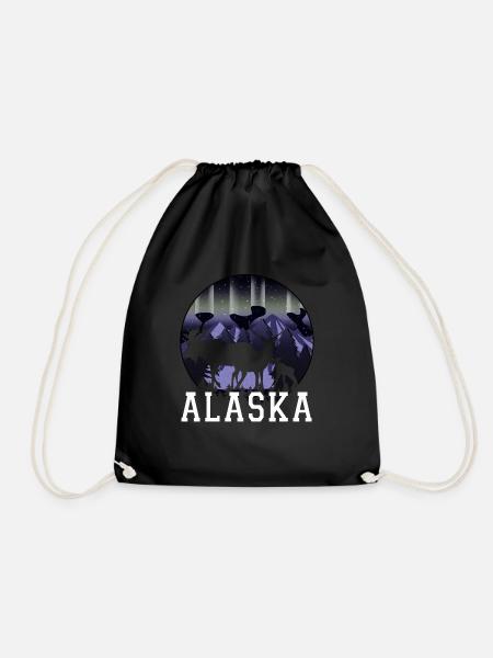 Alaska - Drawstring Bag - black