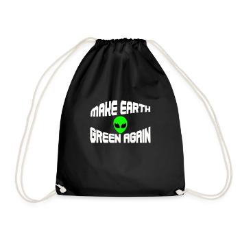 Alien - Drawstring Bag - black - Front