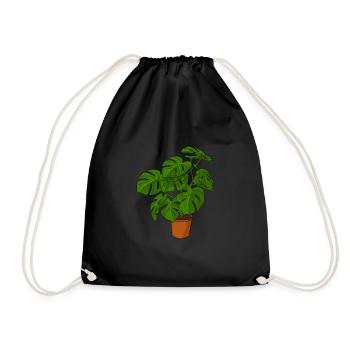 Plante en pot - Sac de sport léger - noir - Devant