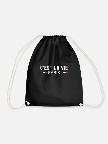 Frankreich - Turnbeutel - Schwarz