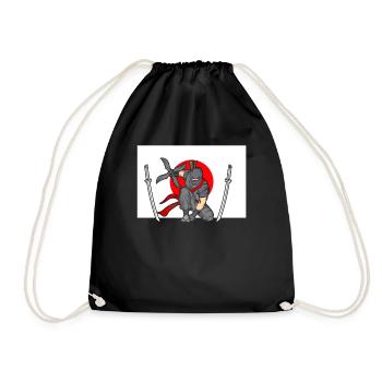 Ninja - Turnbeutel - Schwarz - Vorne