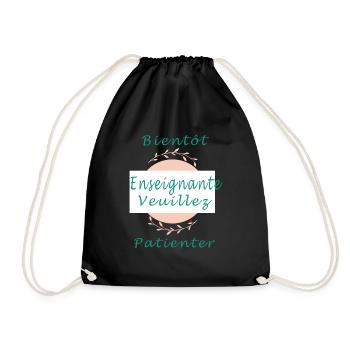 Tshirt femme 12 règles pour une vie - Sac de sport léger - noir - Devant
