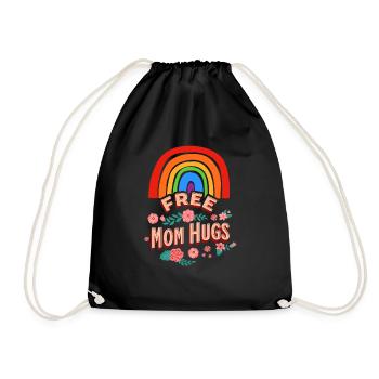Câlins gratuits pour maman - Sac de sport léger - noir - Devant