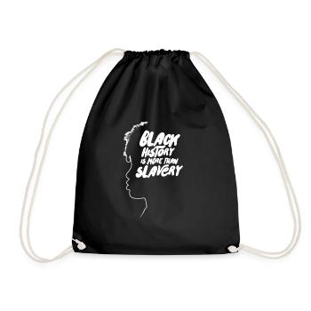 L’histoire des Noirs est plus que de l’esclavage - Sac de sport léger - noir - Devant