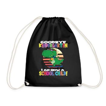 Au revoir la maternelle Je suis un écolier maintenant! - Sac de sport léger - noir - Devant