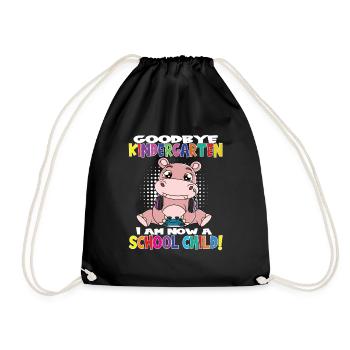 Au revoir la maternelle, je suis un écolier maintenant ! - Sac de sport léger - noir - Devant