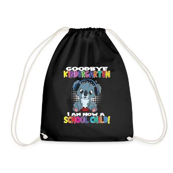 Au revoir la maternelle Je suis un écolier maintenant! - Sac de sport léger - noir - Devant