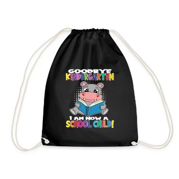 Au revoir la maternelle, je suis un écolier maintenant ! - Sac de sport léger - noir - Devant
