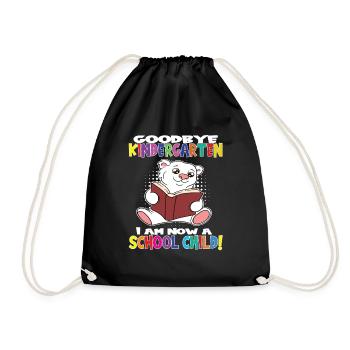 Au revoir la maternelle, je suis un écolier maintenant ! - Sac de sport léger - noir - Devant
