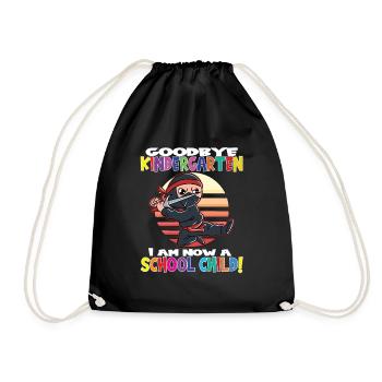 Au revoir la maternelle, je suis un écolier maintenant ! - Sac de sport léger - noir - Devant