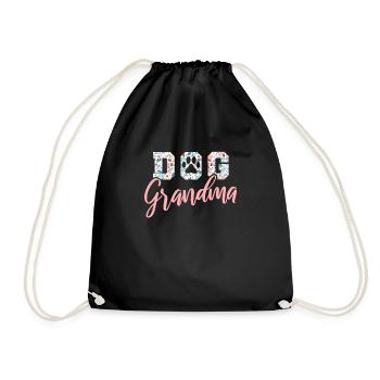 Chien Grand-mère - Sac de sport léger - noir - Devant