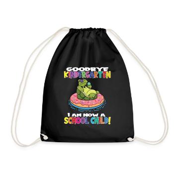 Au revoir la maternelle, je suis un écolier maintenant ! - Sac de sport léger - noir - Devant