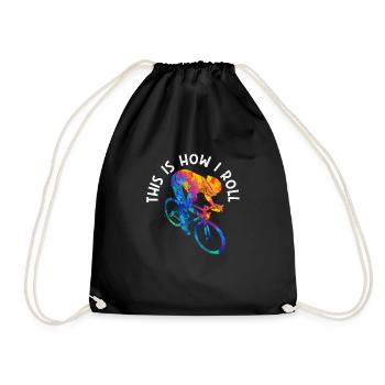 Comment je roule à vélo Drôles d’amateurs de vélo - Sac de sport léger - noir - Devant