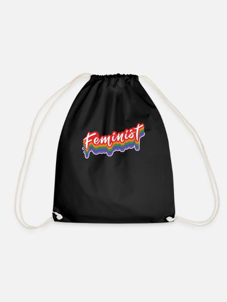 Feminist Retro Feminism Rights Womens Equality - Turnbeutel - Schwarz