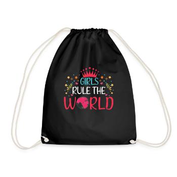 Girl World Féminisme féministe Droits Femmes Égalité - Sac de sport léger - noir - Devant