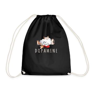 Dopamine Funny Cat Lover Love Cats Cute Cat Kitten - Turnbeutel - Schwarz - Vorne