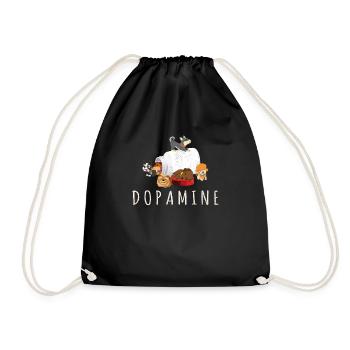 Dopamine Drôle De Chien Amoureux Chiot Propriétaires de Chien Chien Maman - Sac de sport léger - noir - Devant