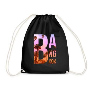 Bangkok - Drawstring Bag - black - Front